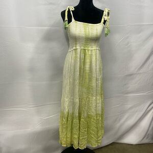Green Tie dye maxi dress